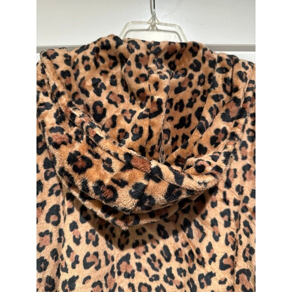 JUICY COUTURE Leopard Print Hooded Robe, S/M - Picture 4 of 6